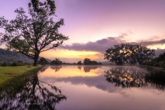 Tranquil Sunrise Royal Natal National Park. South Africa Photo Tour 