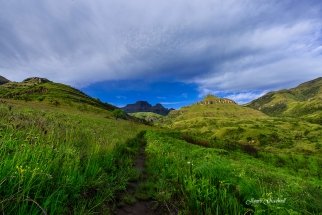 Drakensberg Hiking Trail. South Africa Photo Tour